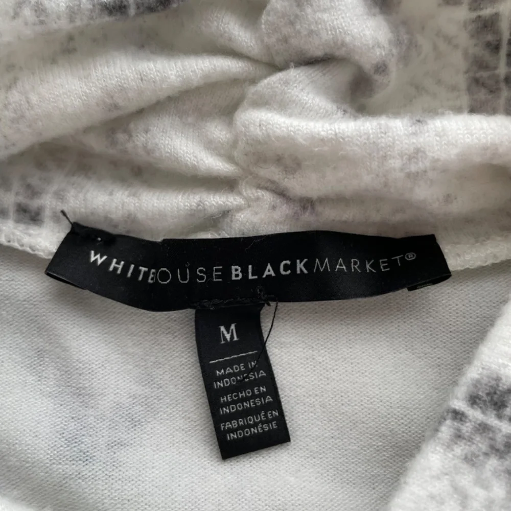 WHITE HOUSE BLACK MARKET Medium Long Cardigan Sleeveless Turtleneck Sweater Set
